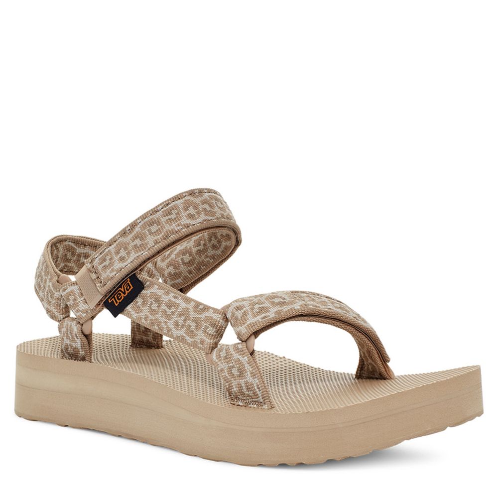 WOMENS MIDFORM UNIVERSAL PLATFORM OUTDOOR SANDAL - NATURAL