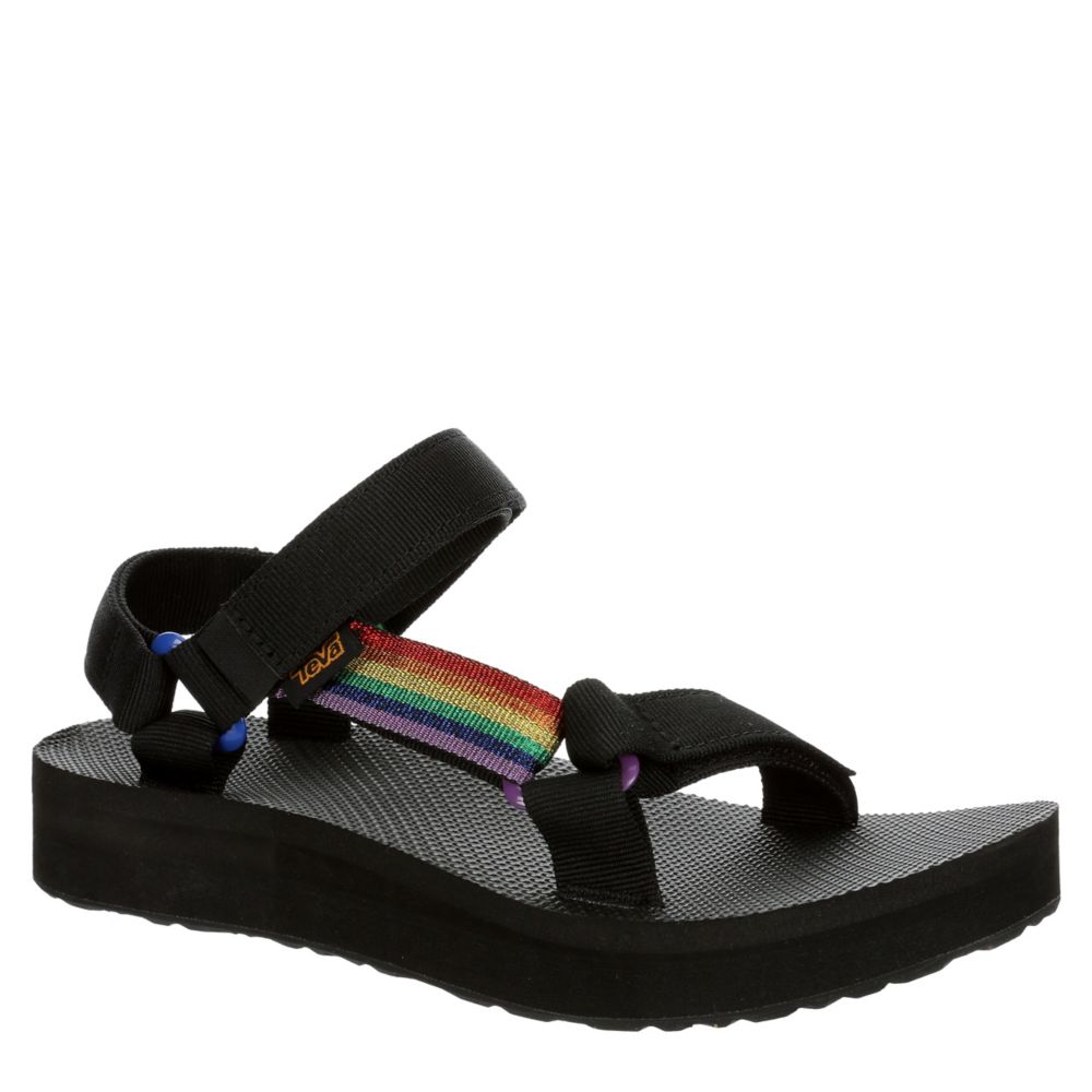 platform black tevas