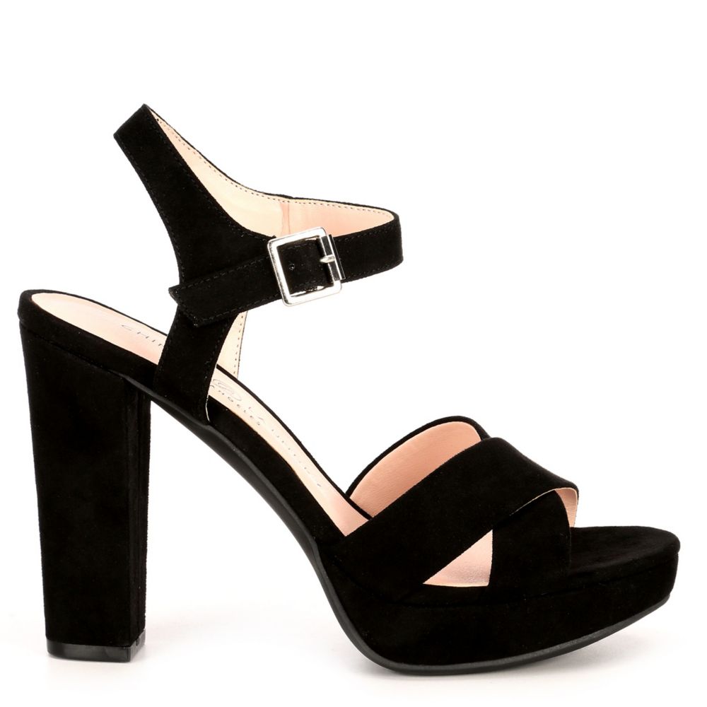 chinese laundry black platform sandals
