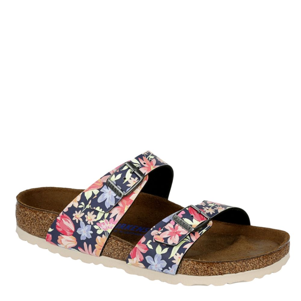 floral slip on sandals