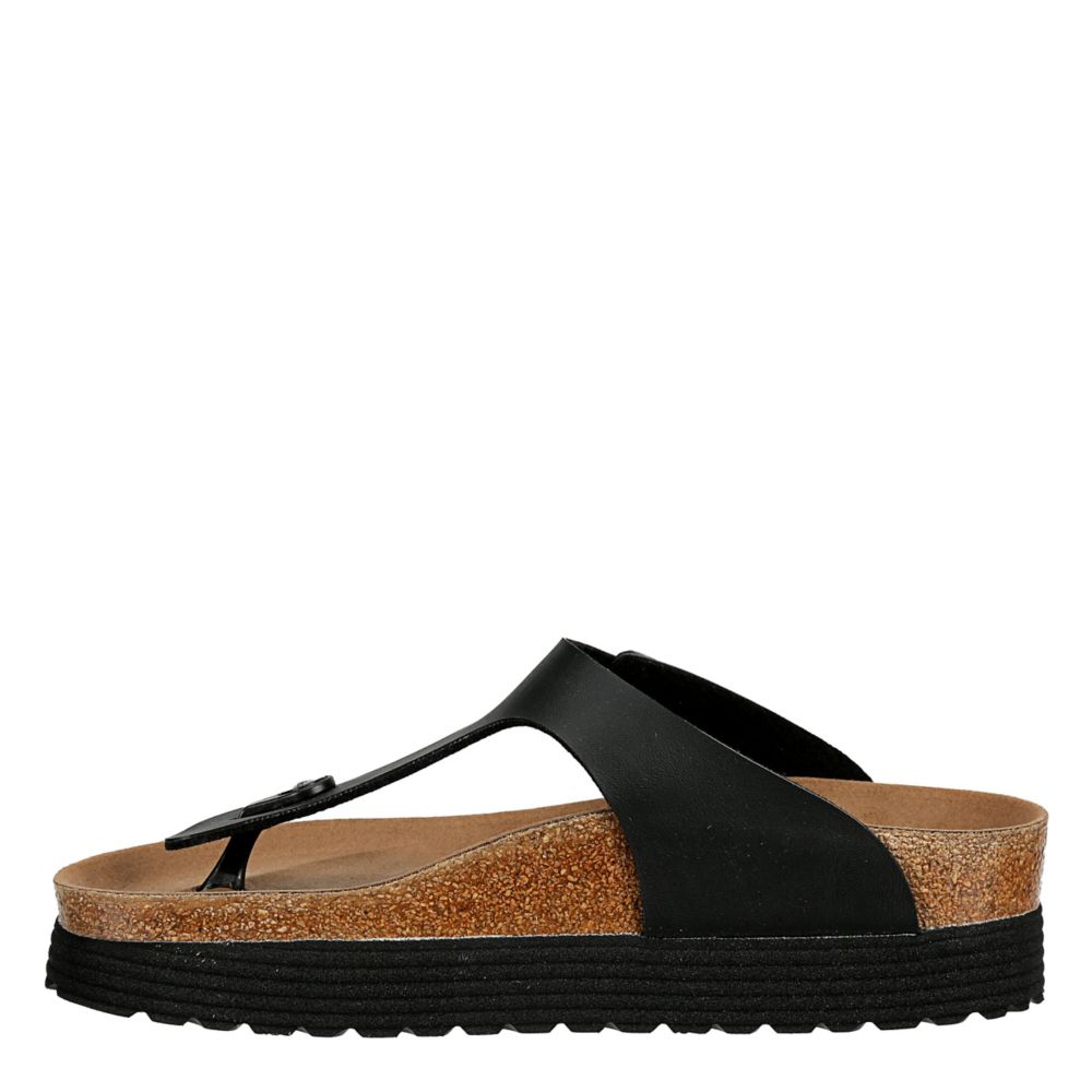 birkenstock gizeh platform black
