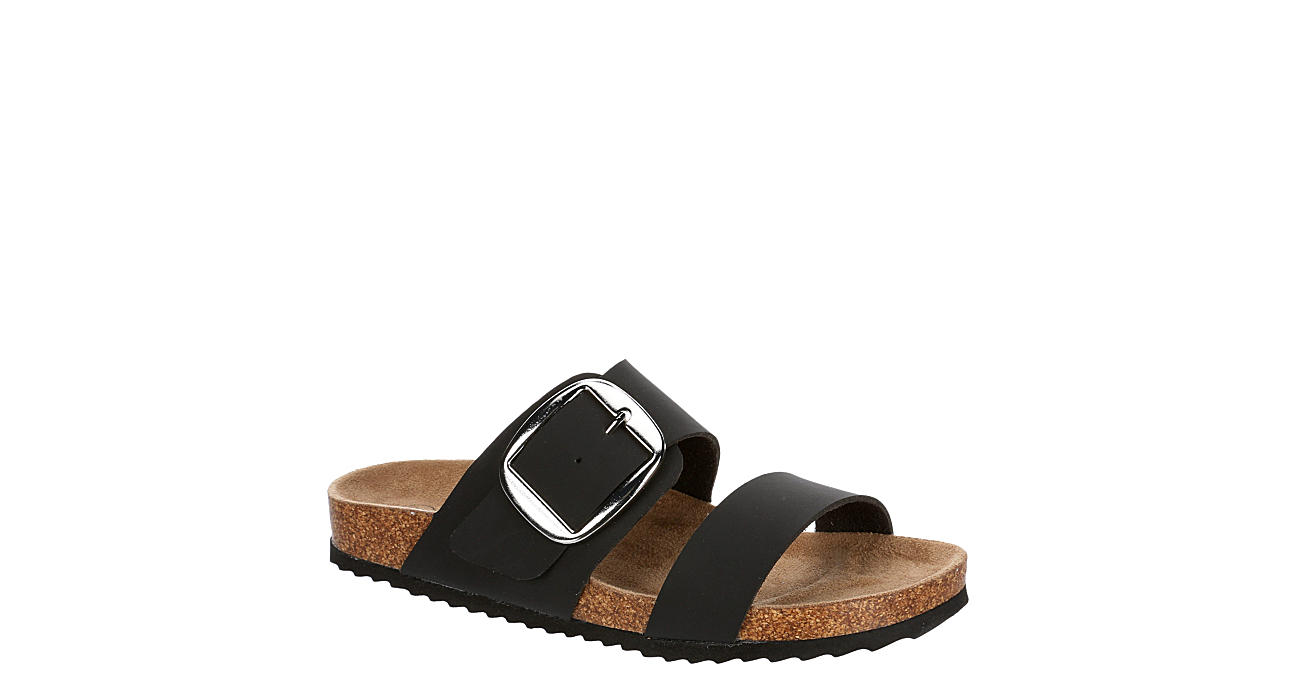 Black Bjorndal Womens Candace Footbed Sandal Footbeds
