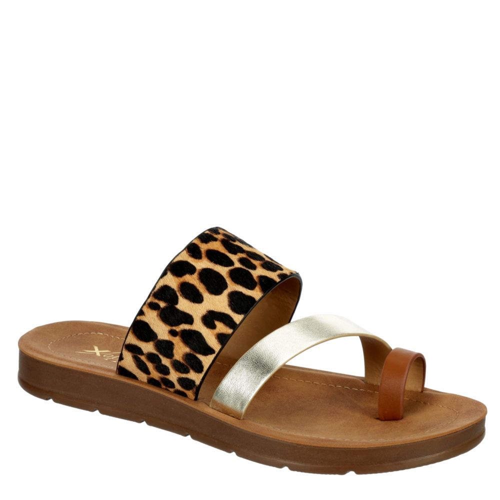 leopard womens sandals