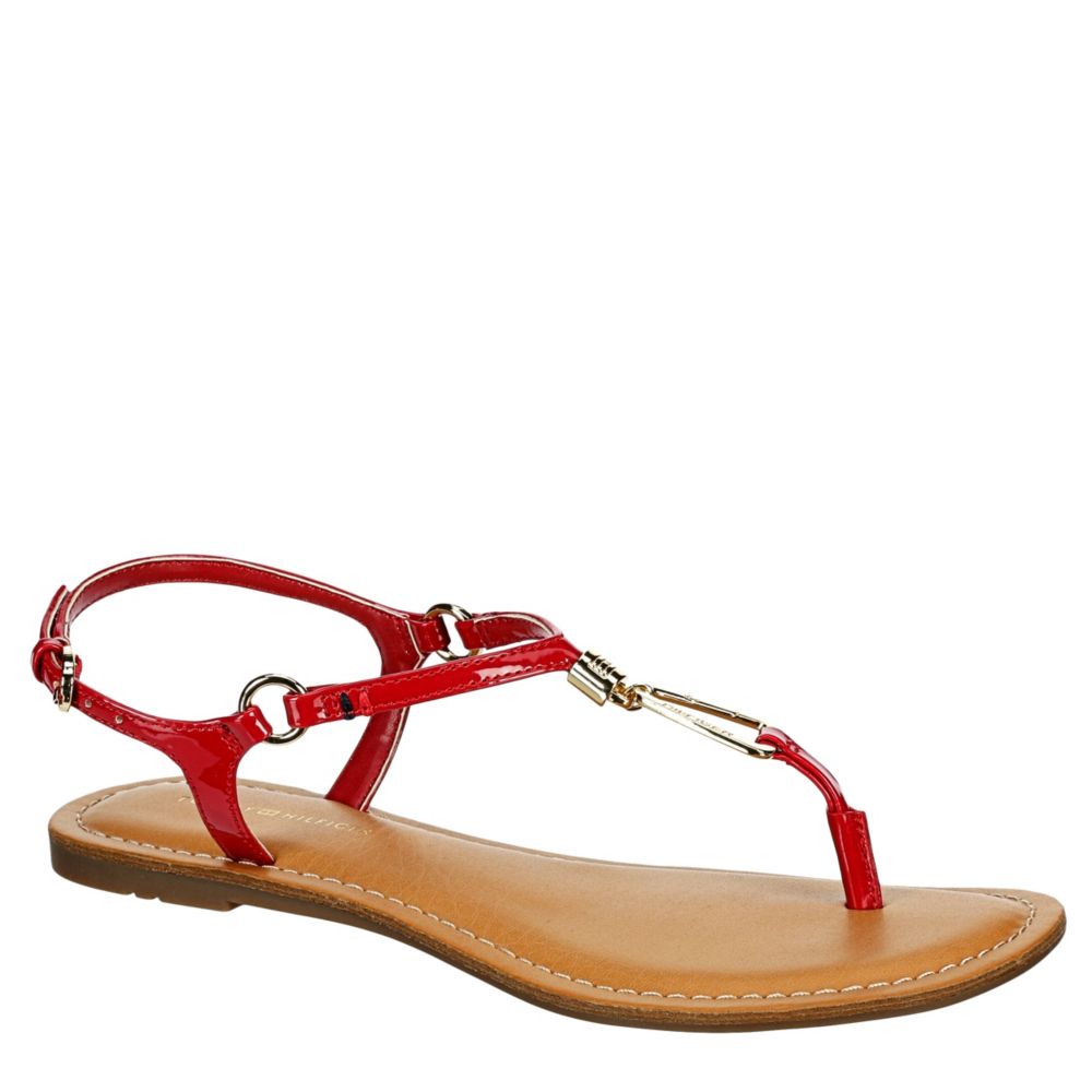 tommy hilfiger sandals red