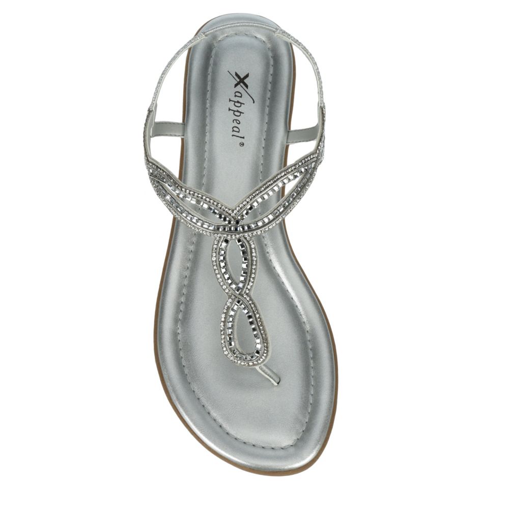 Silver Xappeal Womens Akia Sandal | Sandals | Rack Room Shoes