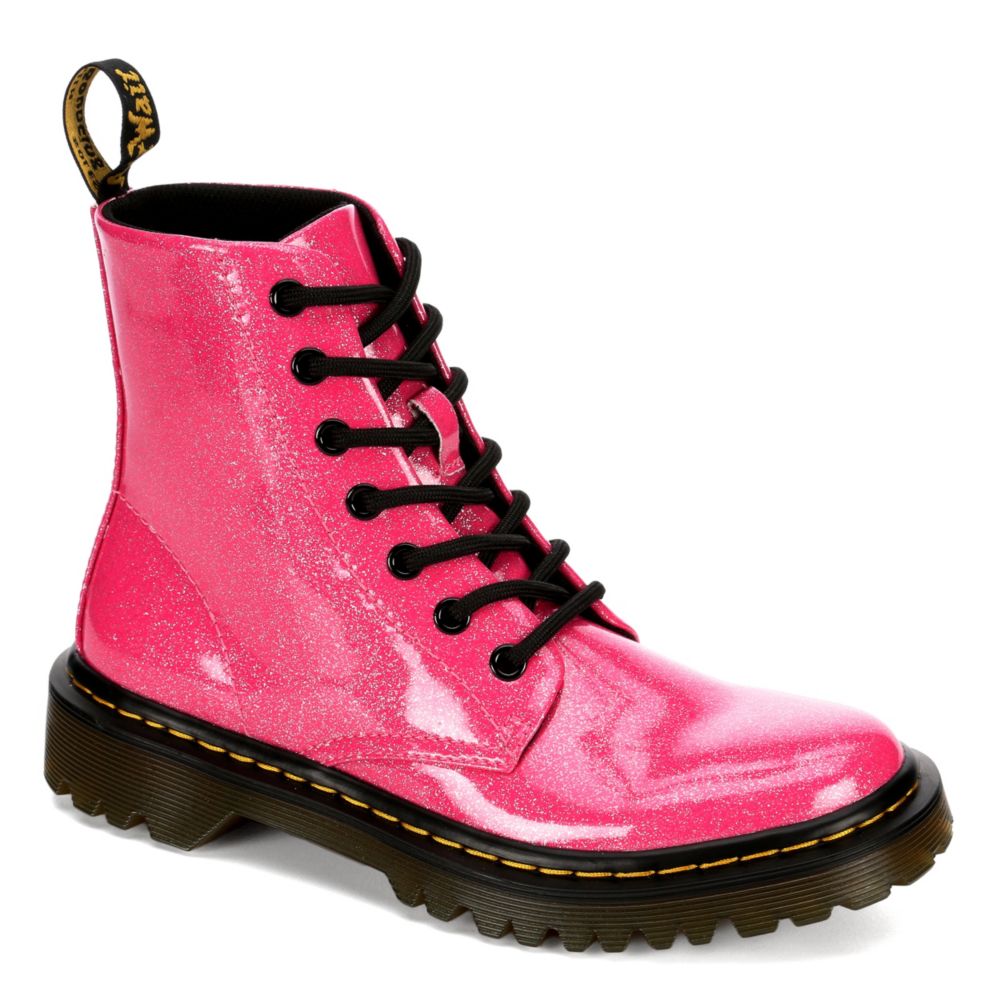 Pink Dr Martens Womens Luana Combat Boot Boots Rack Room Shoes