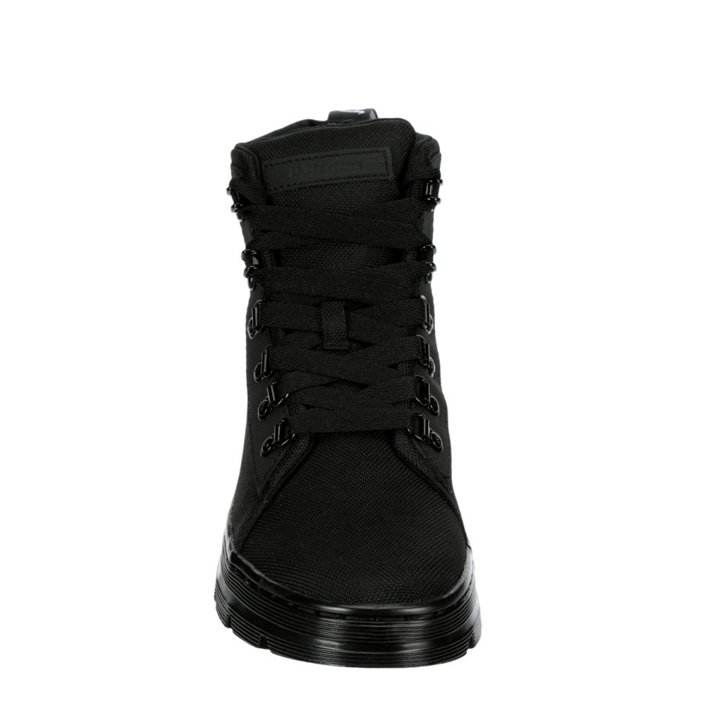 combs platform combat boot black