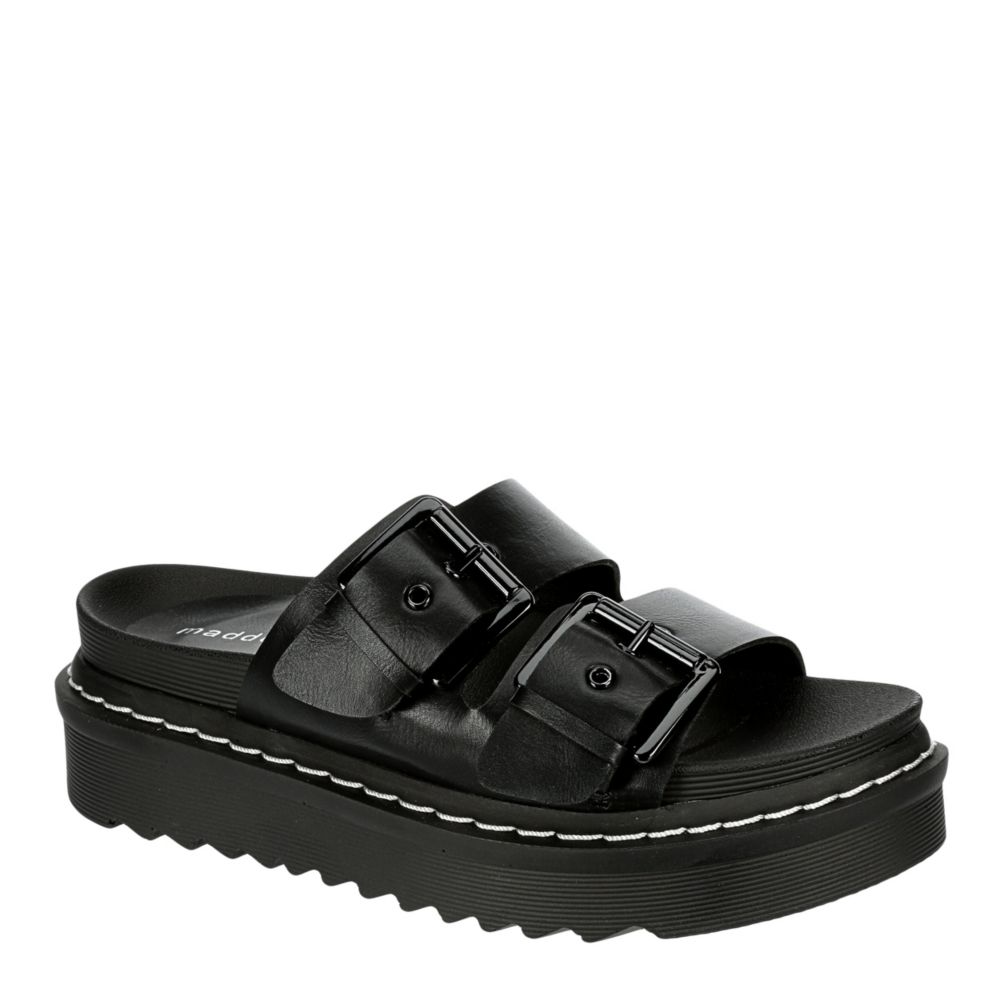 madden girl black slip on