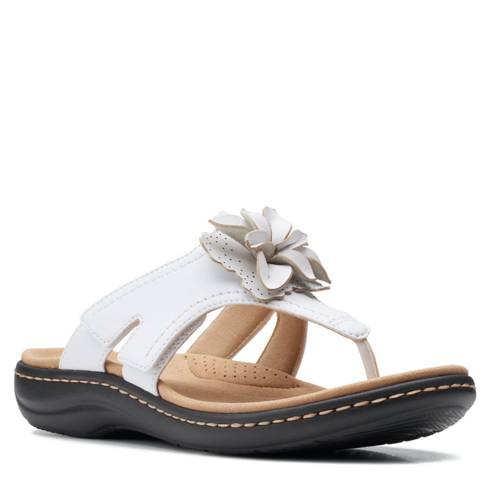 clarks white sandals