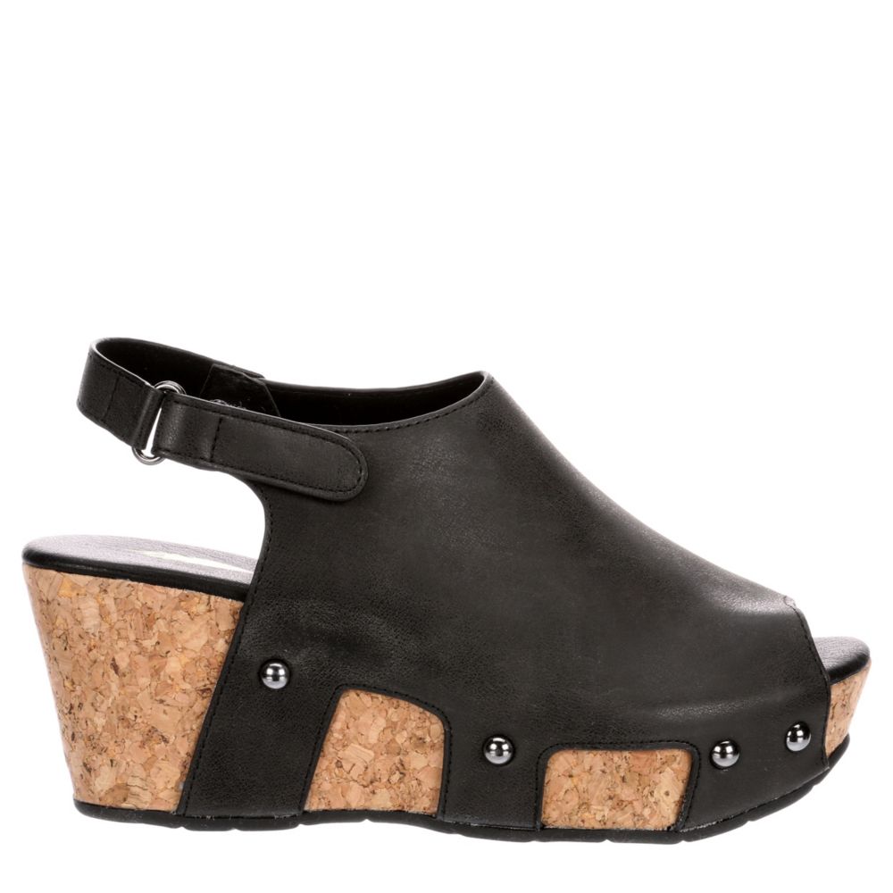 black volatile wedges