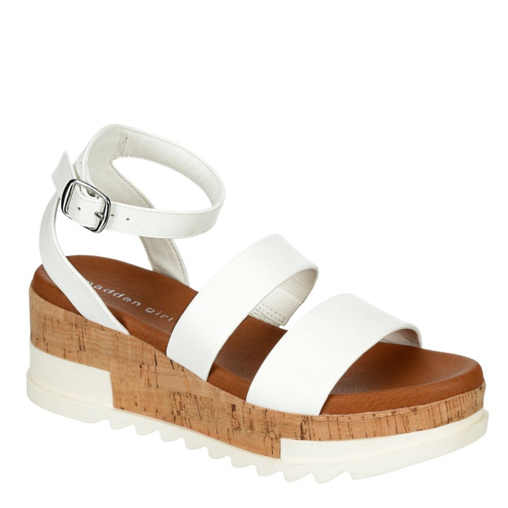 madden girl sandals white