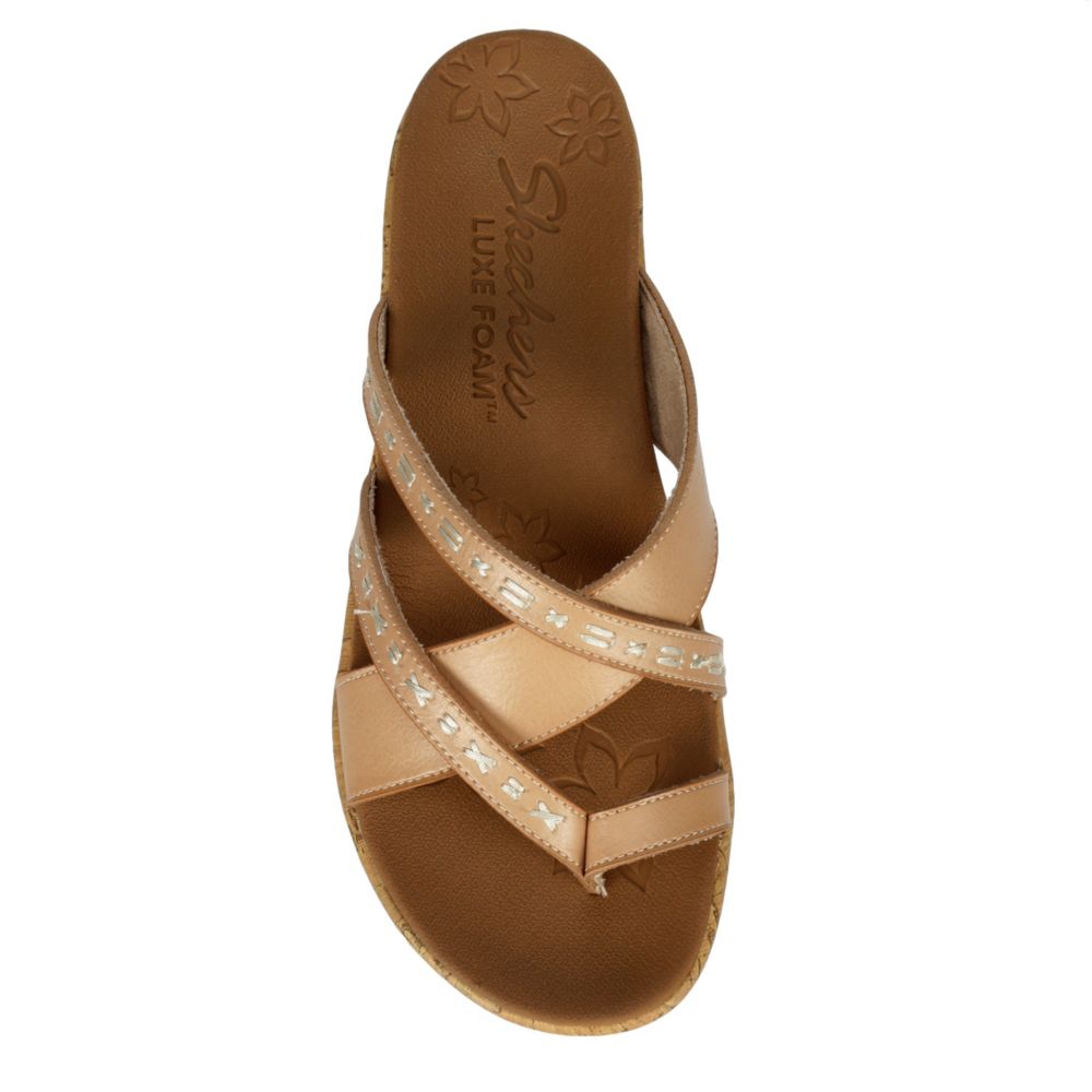 skechers luxe foam flip flops