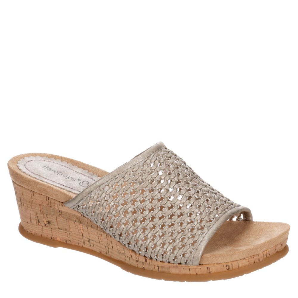 bare traps flossey wedge sandal
