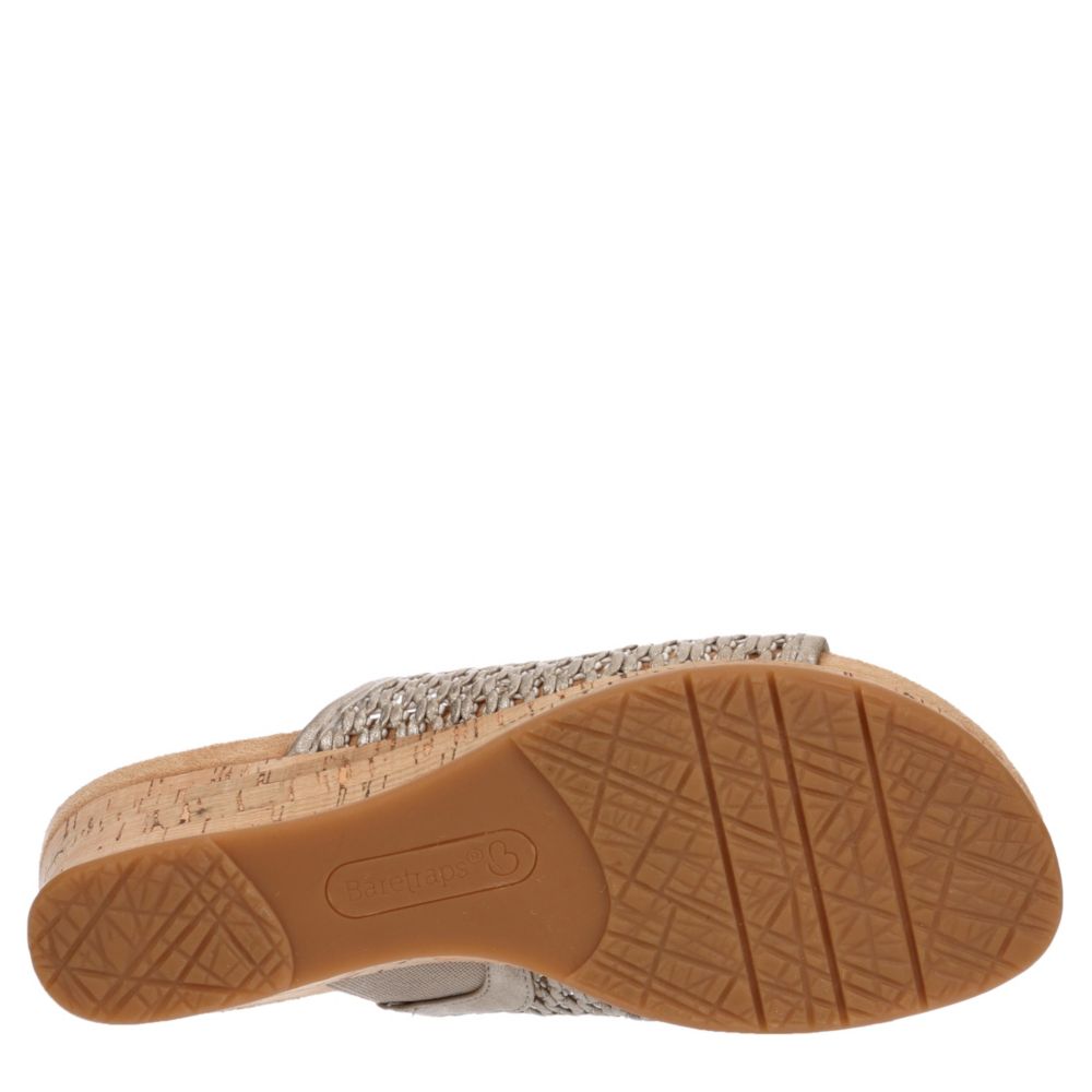 bare traps flossey wedge sandal