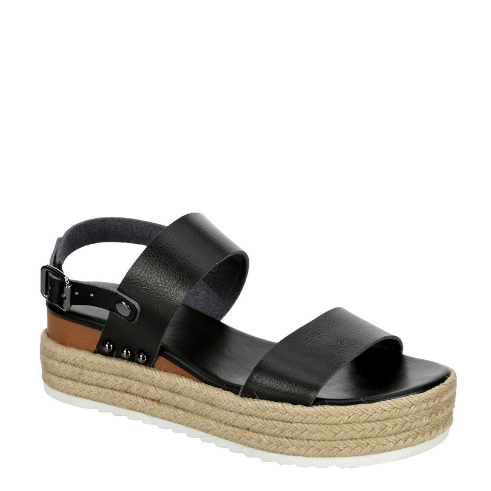 Black Xappeal Womens Amelia Wedge Sandal | Sandals | Rack Room Shoes