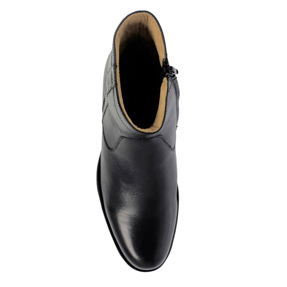 Black Florsheim Mens Midtown Plain Toe Zip Boot | Boots | Rack Room Shoes