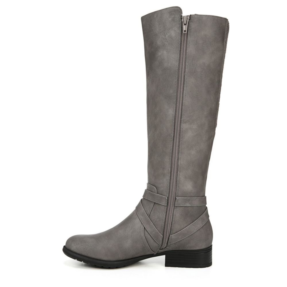 Gray wide 2025 calf boot