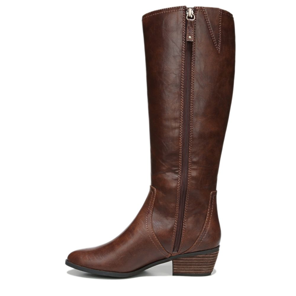 Brown Dr. Scholl's Womens Brilliance Wide Calf Tall Boot | Boots | Rack ...