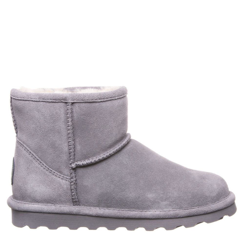 bearpaw black fur boots