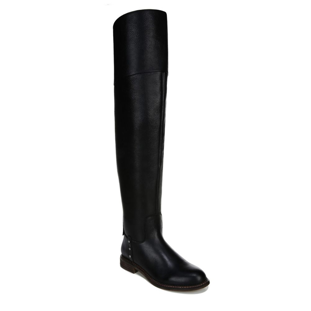 Black Franco Sarto Womens Haleen Wide Calf Over The Knee Boot | Boots ...