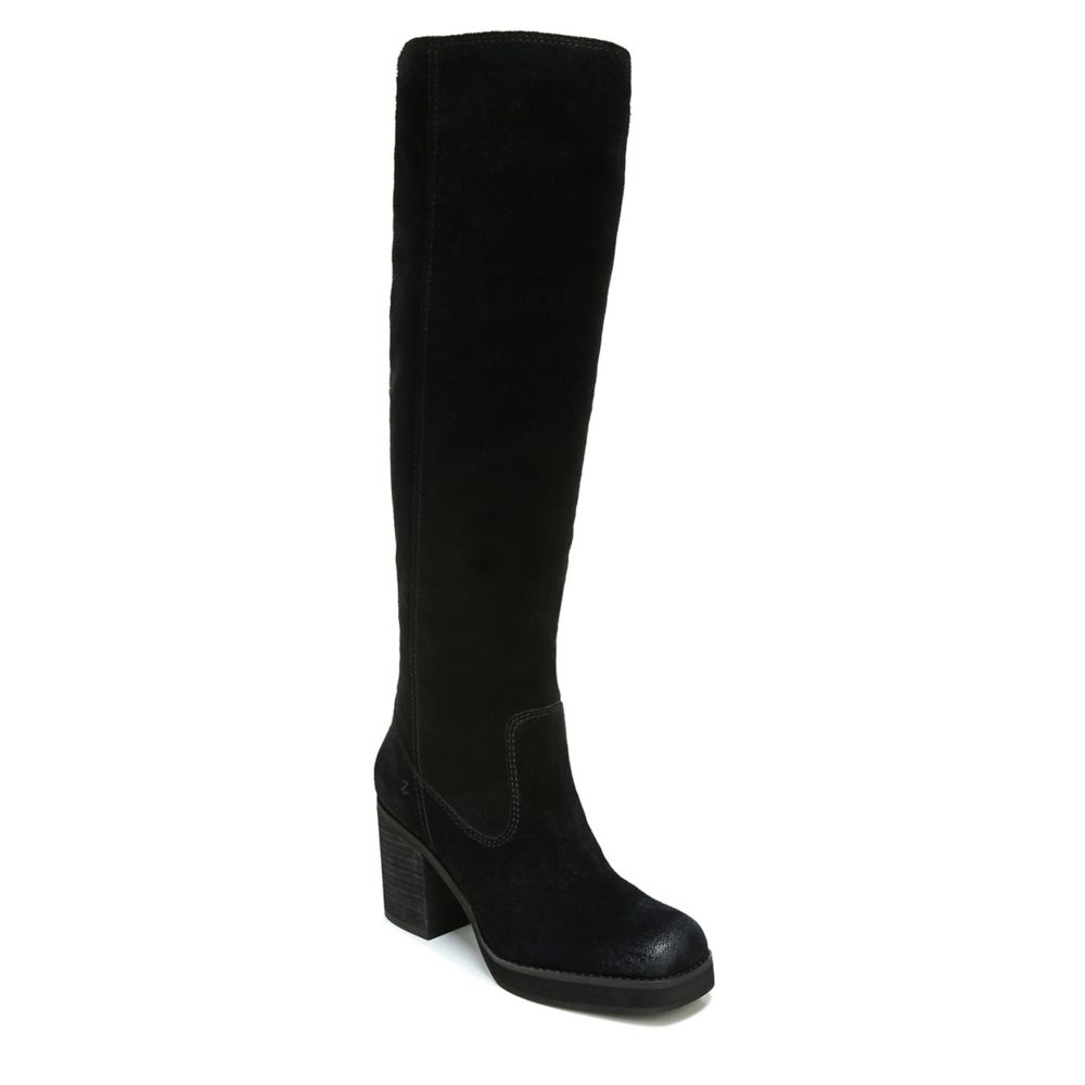 tall black wide calf boots