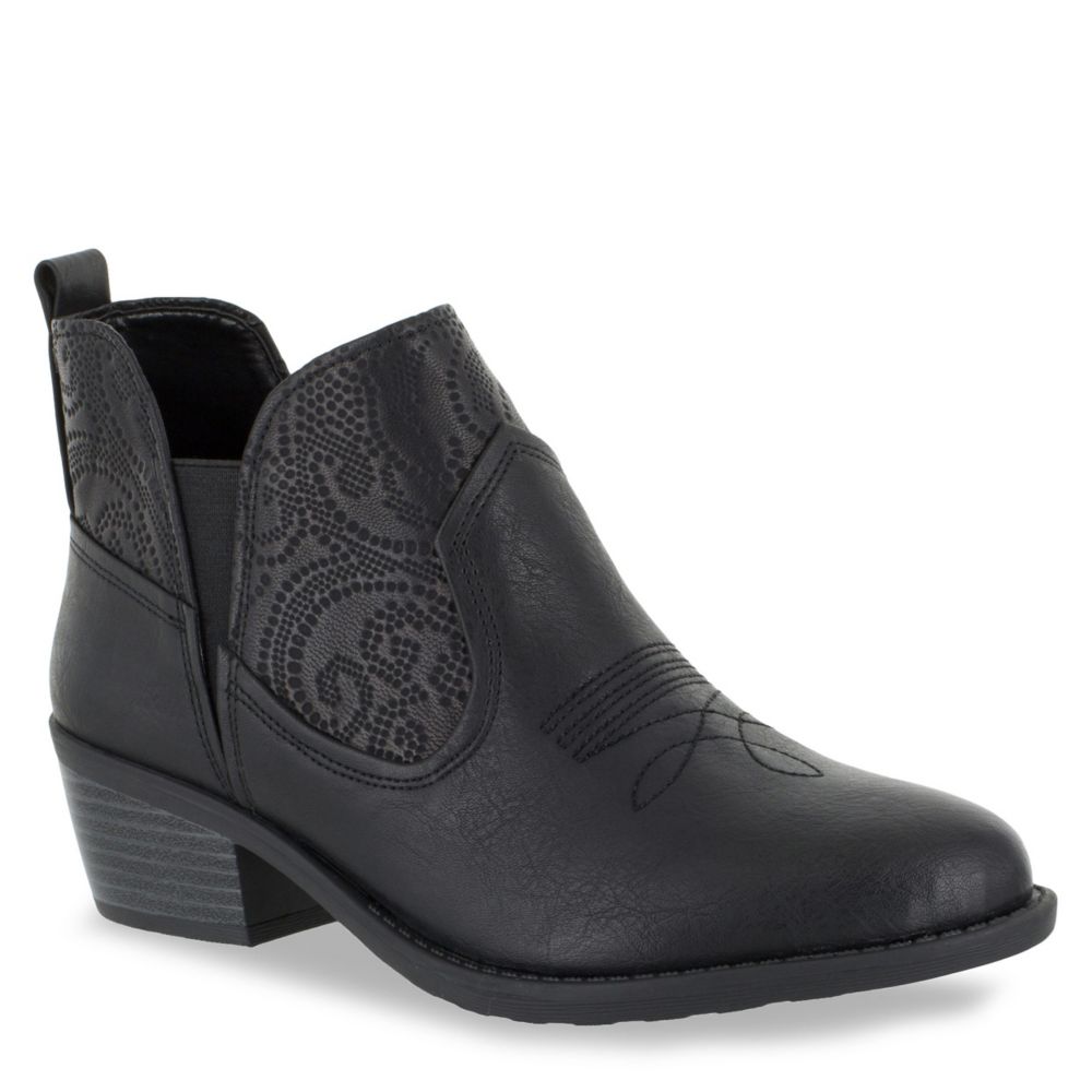 Black Easy Street Womens Legend Bootie Boots Rack Room Shoes