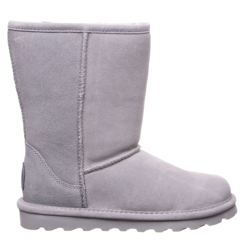 Grey Womens Elle Water Resistant Short Fur Boot Bearpaw Rack