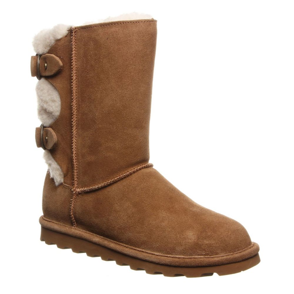 TAN BEARPAW Womens Eloise Water Resistant Fur Boot