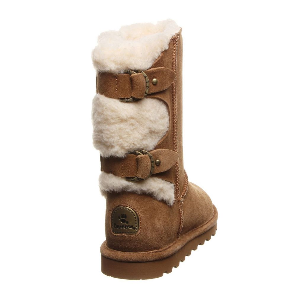 Tan Bearpaw Womens Eloise Fur Boot 