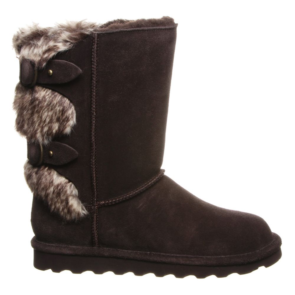 wide calf fur boots
