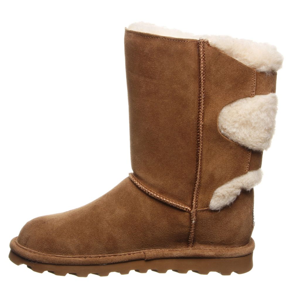 WOMENS ELOISE WIDE CALF WATER RESISTANT FUR BOOT