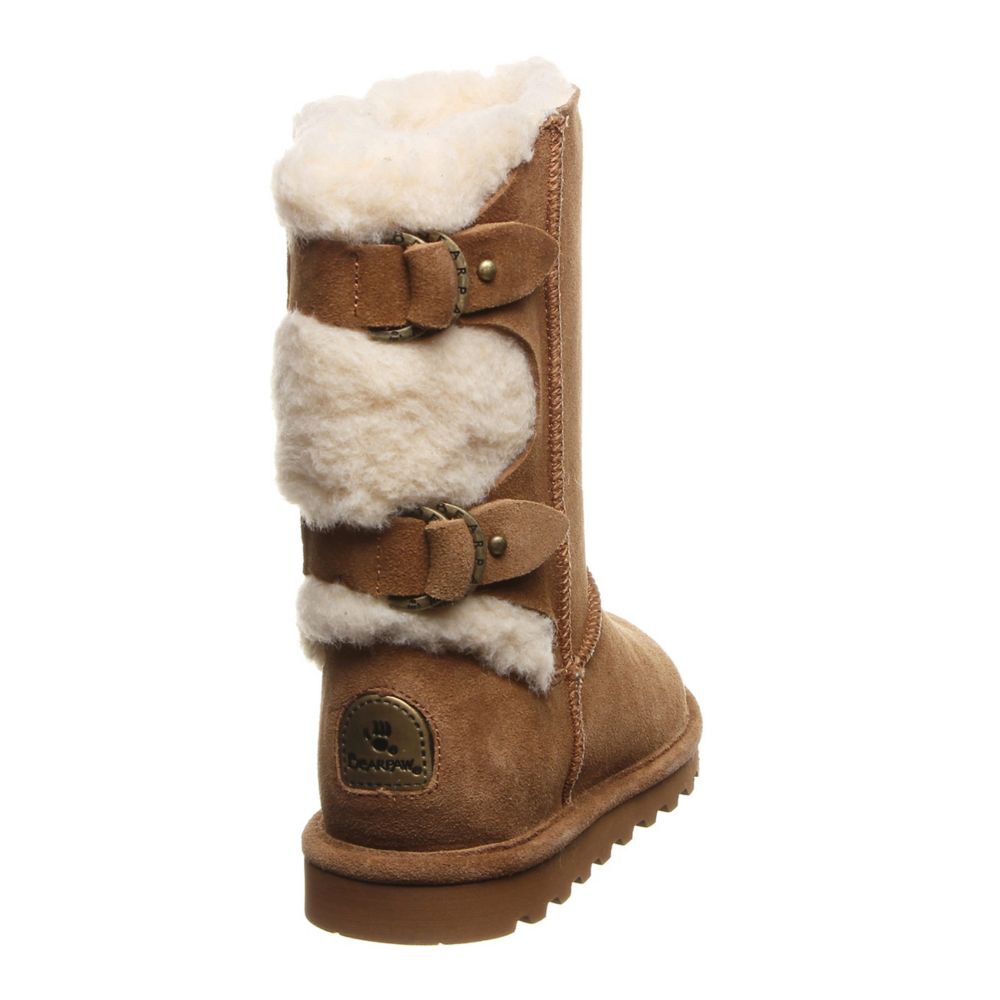 WOMENS ELOISE WIDE CALF WATER RESISTANT FUR BOOT