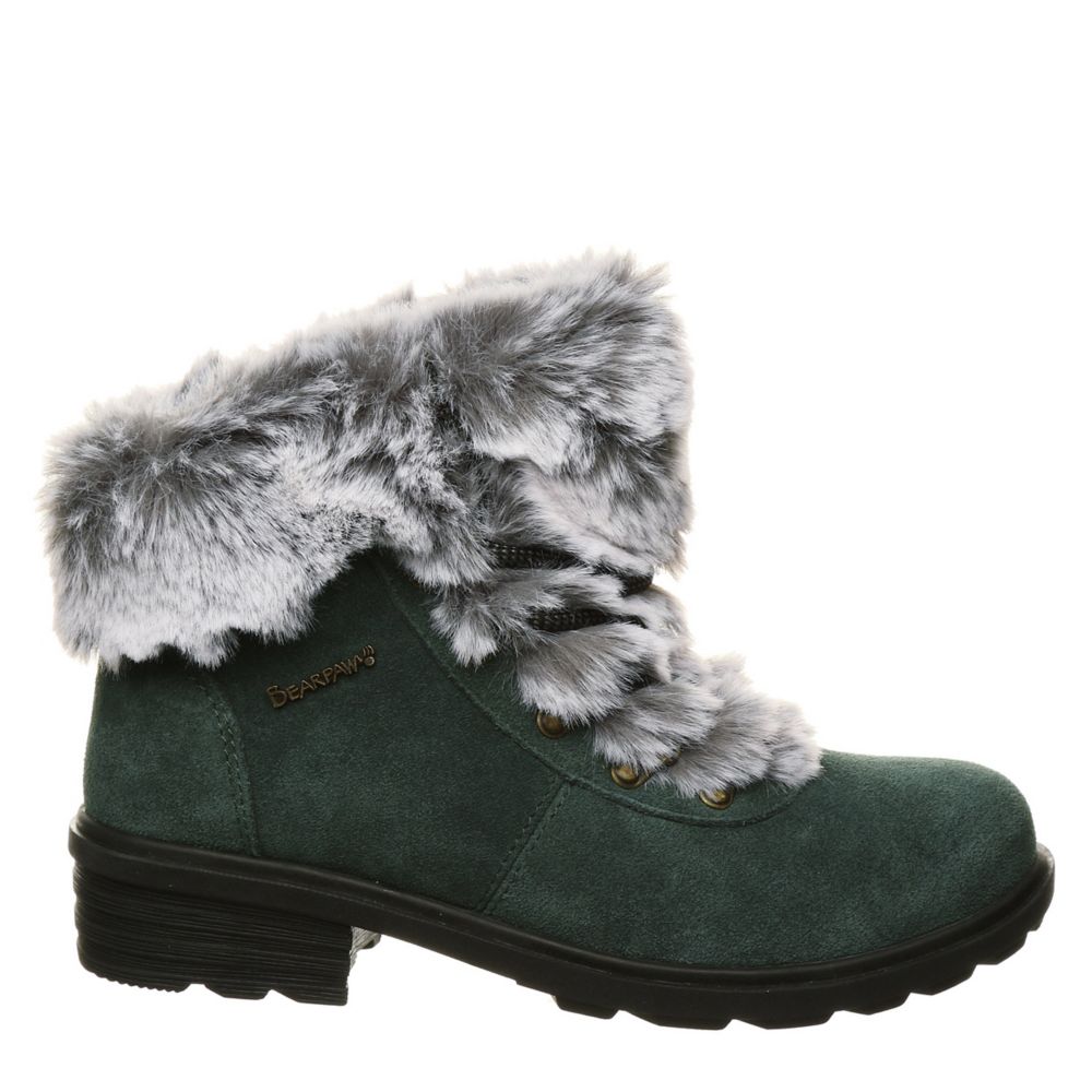 dark green boots ladies