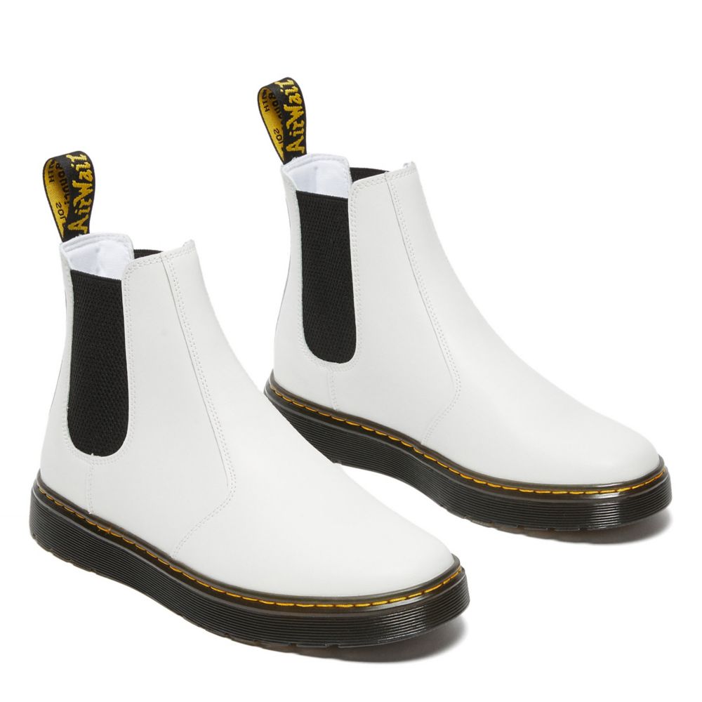 steekpenningen via Aardbei White Dr.martens Womens Dorian Chelsea Boot | Boots | Rack Room Shoes