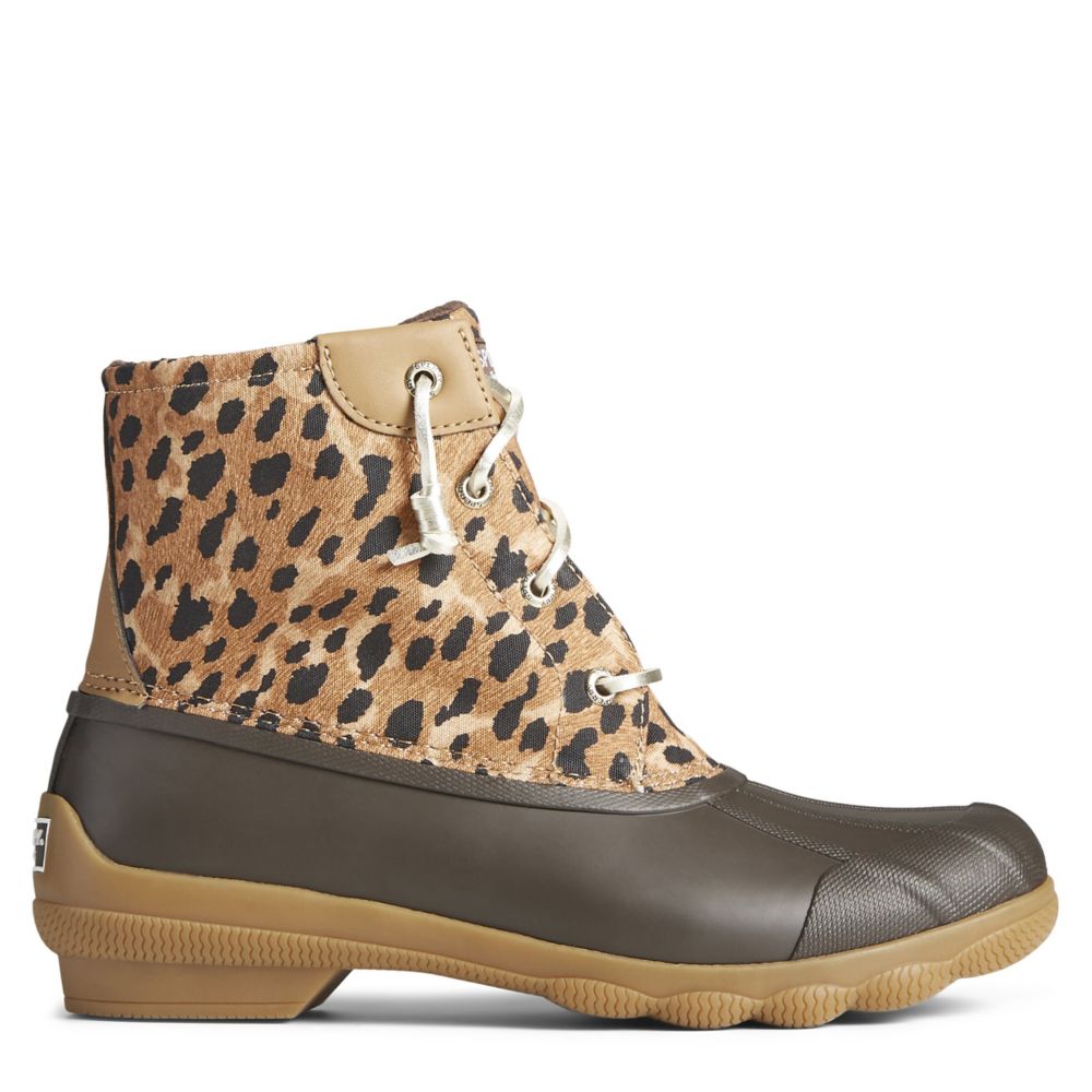 leopard print sperry boot