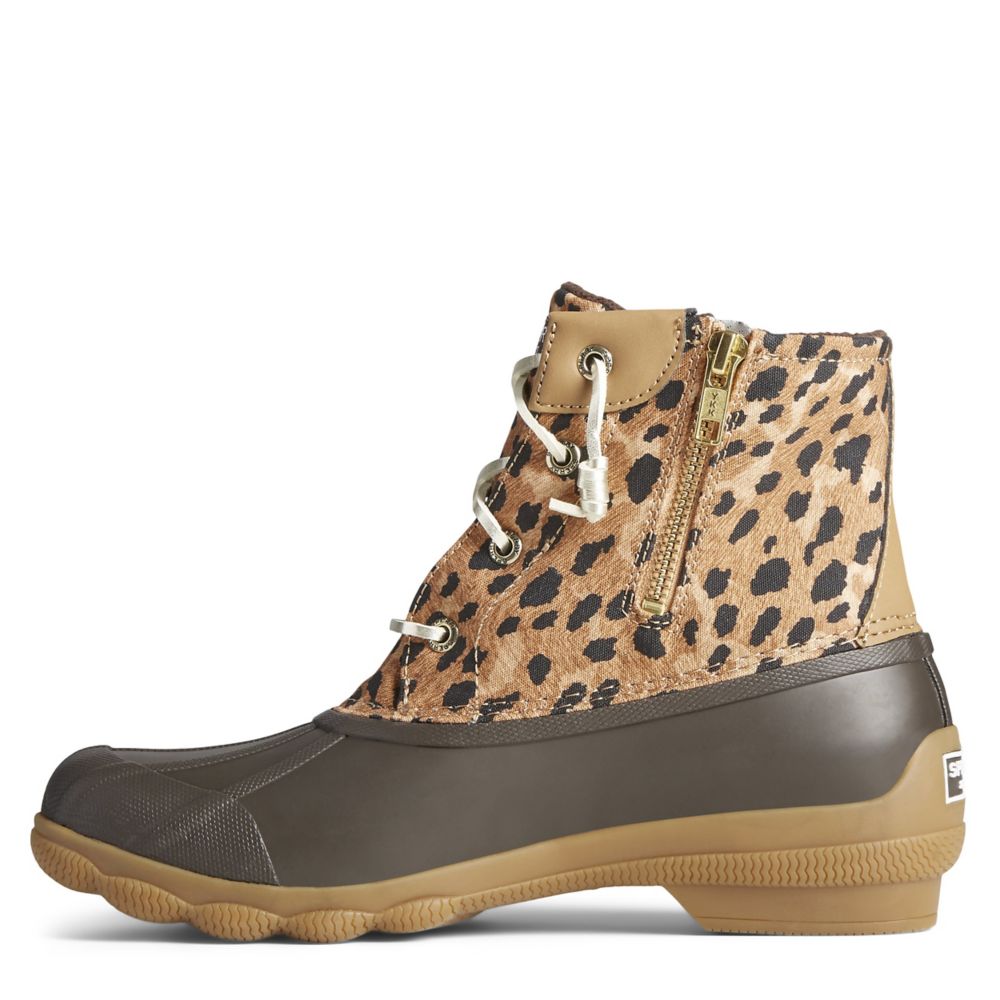 leopard print sperry boot