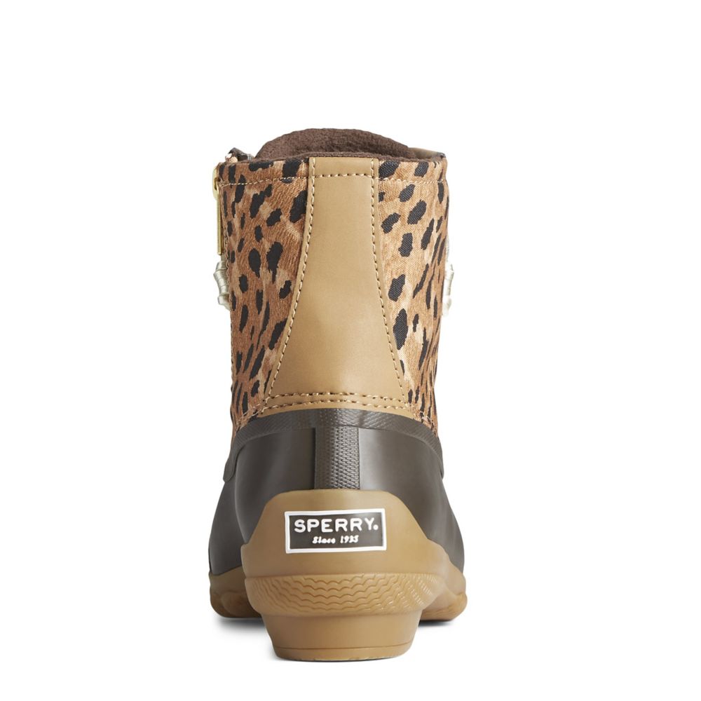 duck boots women leopard