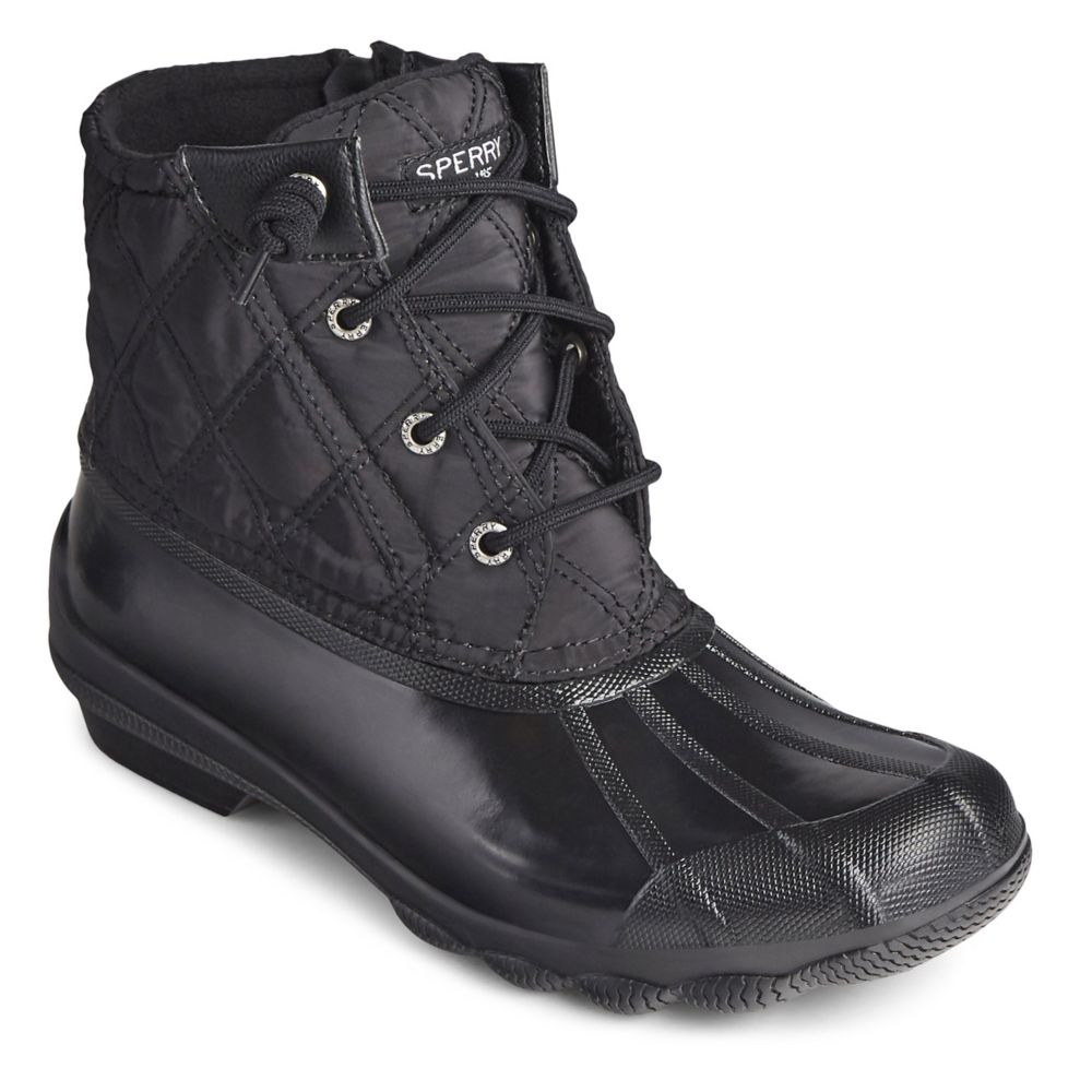 Grey and black hot sale sperry duck boots