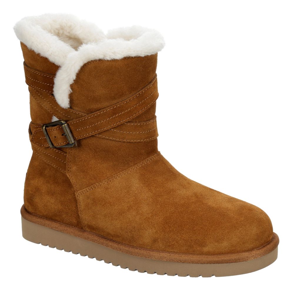 Prelude Koel zweep Tan Koolaburra By Ugg Womens Delene Short Fur Boot | Boots | Rack Room Shoes