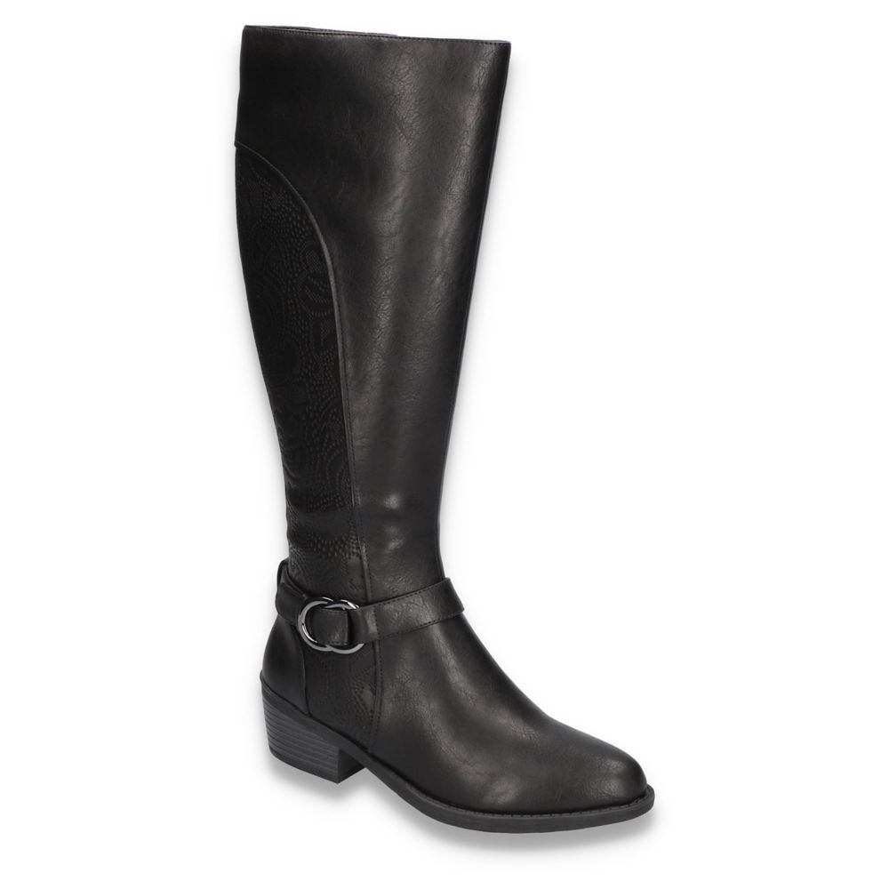 Black Womens Luella Casual Tall Boot Easy Street Rack Room Shoes