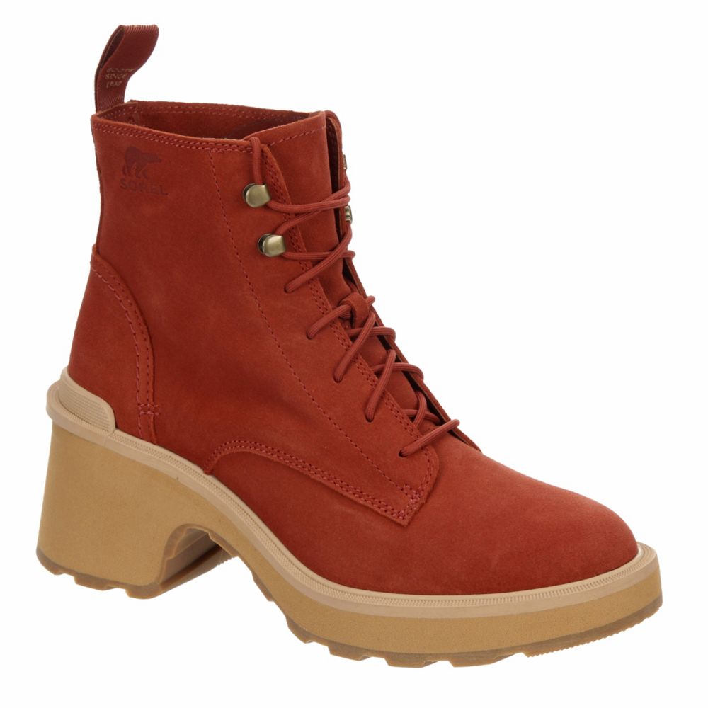 sorel red heel boots