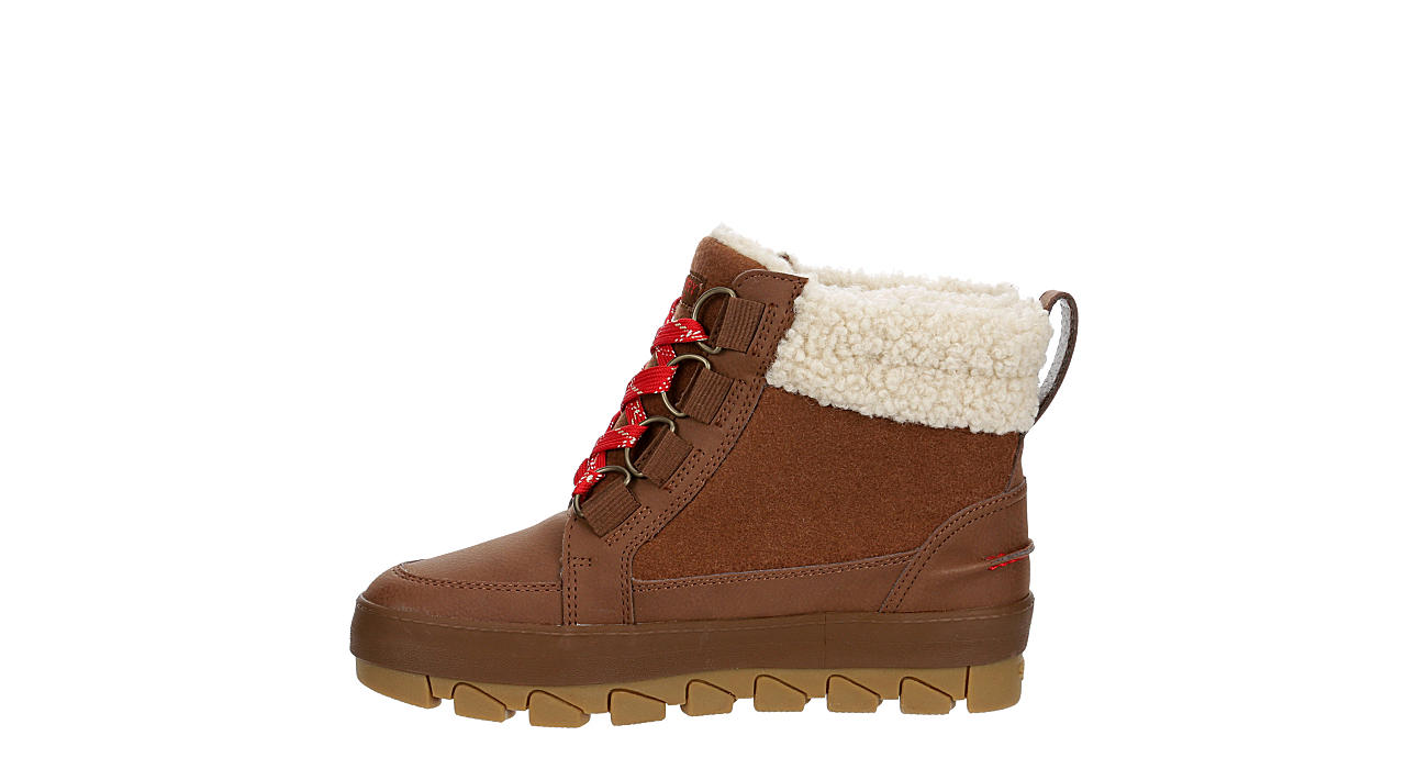Tan Sperry Womens Juneau Low Hiker Wool Boot | Boots | Room Shoes