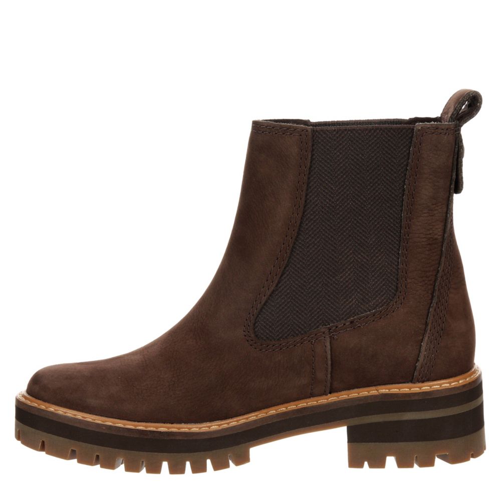 Dark Brown Timberland Womens Courmayeur Valley Chelsea | Boots | Rack Room Shoes