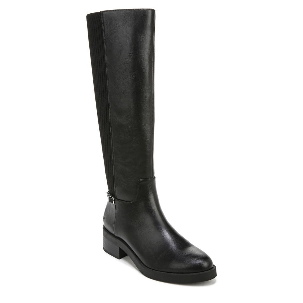 Black Womens Bristol Wide Calf Tall Boot, Lifestride