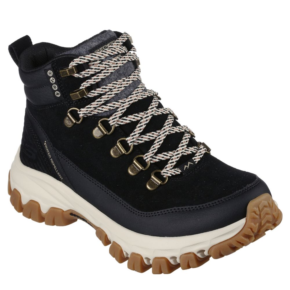 Black Skechers Womens Edgemont Hiking Boot | Boots | Room Shoes