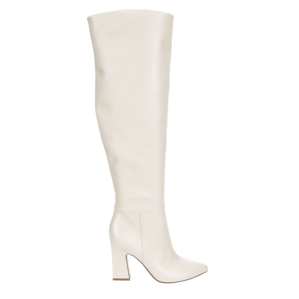 off white wide calf boots