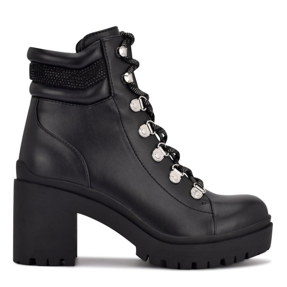 nine west lace up combat boots