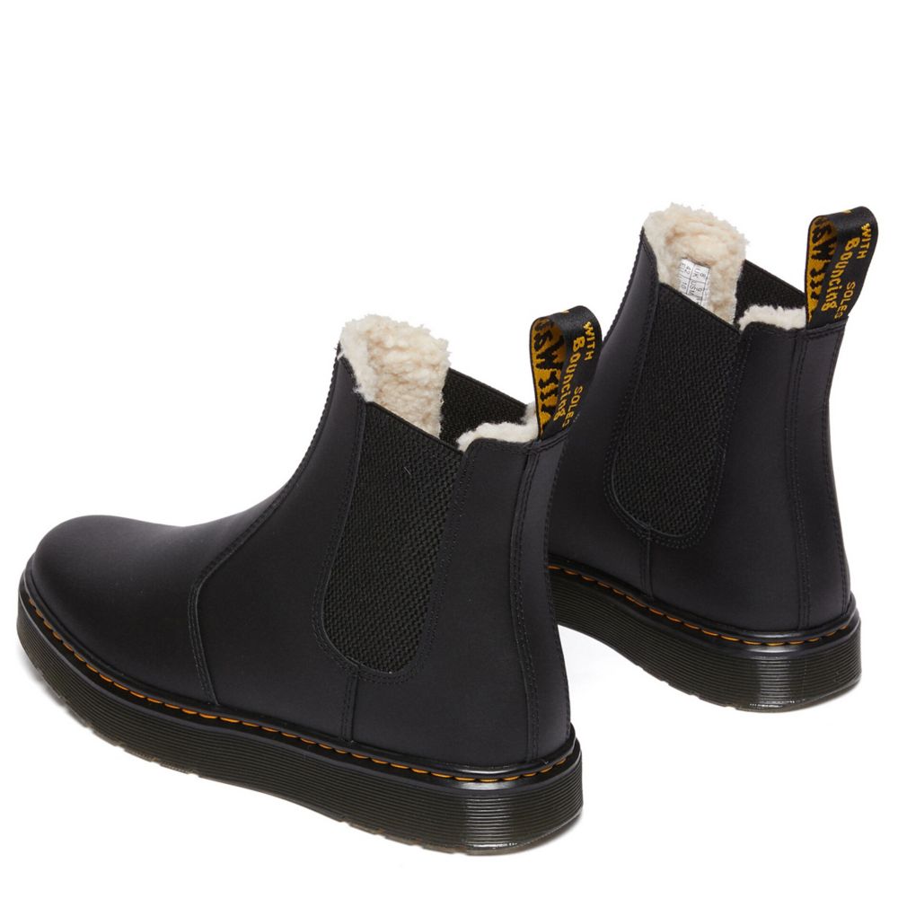 Dr martens chelsea boots hotsell fur lined