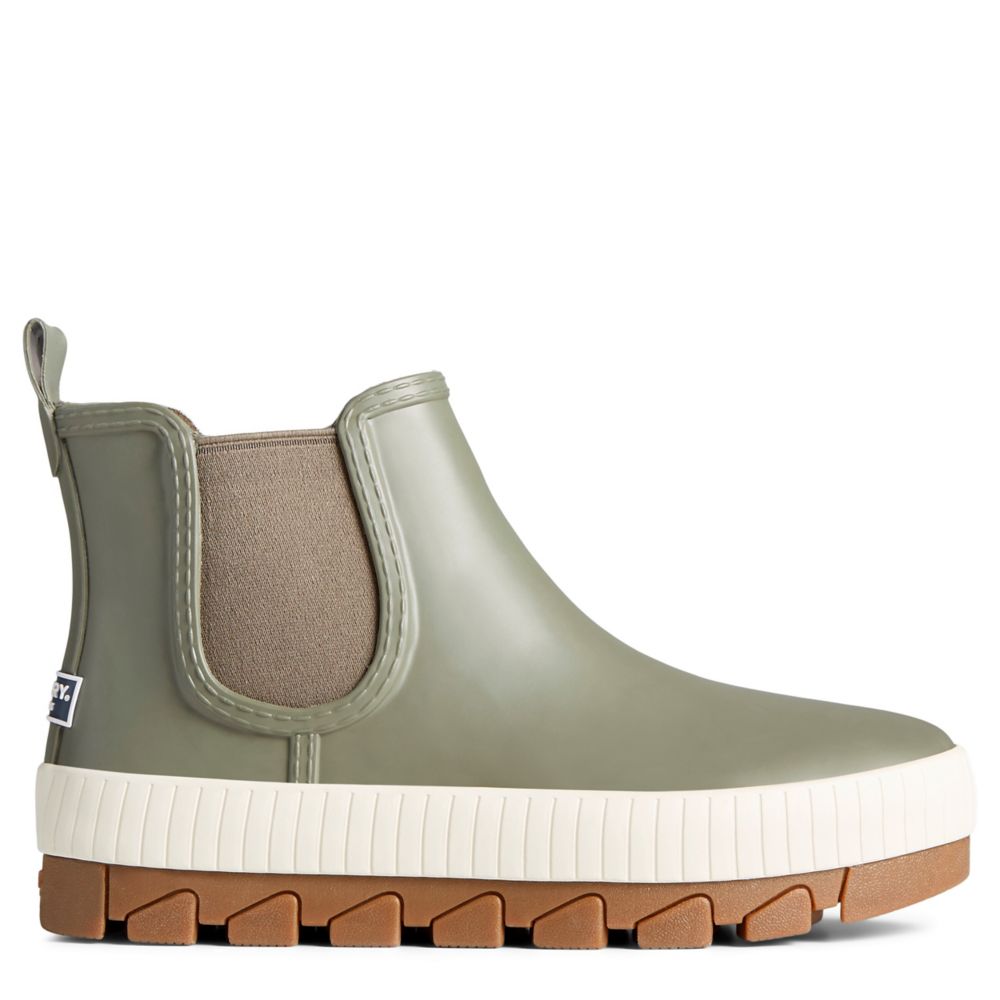 Olive Sperry Womens Torrent Chelsea Rain Boot | Boots | Rack Room Shoes