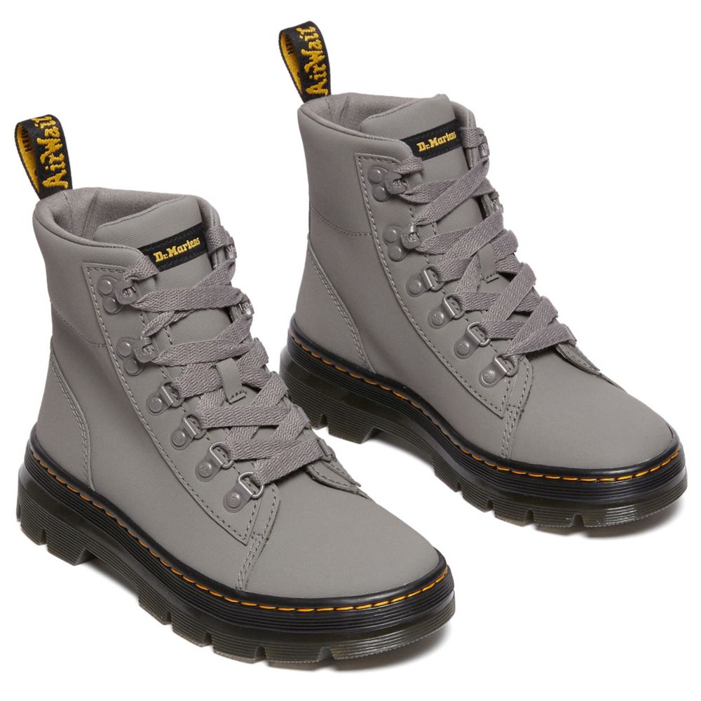 Grey Dr.martens Womens Combs W Nylon Boot, Boots